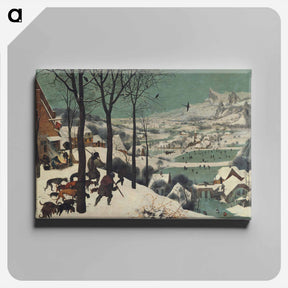 アートパネル-Hunters in the Snow - ピーター ブリューゲル Canvas.