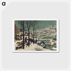 アートポストカード-Hunters in the Snow - ピーター ブリューゲル Postcard.
