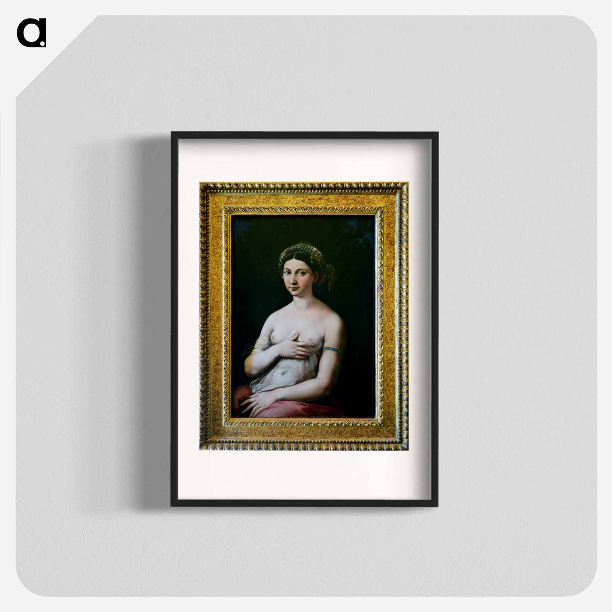 The Portrait of a Young Woman - ラファエロ サンティ Poster.