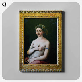 アートパネル-The Portrait of a Young Woman - ラファエロ サンティ Canvas.
