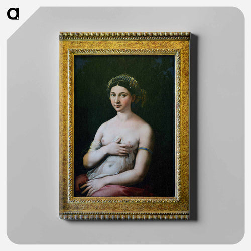 The Portrait of a Young Woman - ラファエロ サンティ Canvas.