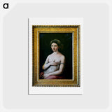 The Portrait of a Young Woman - ラファエロ サンティ Postcard.