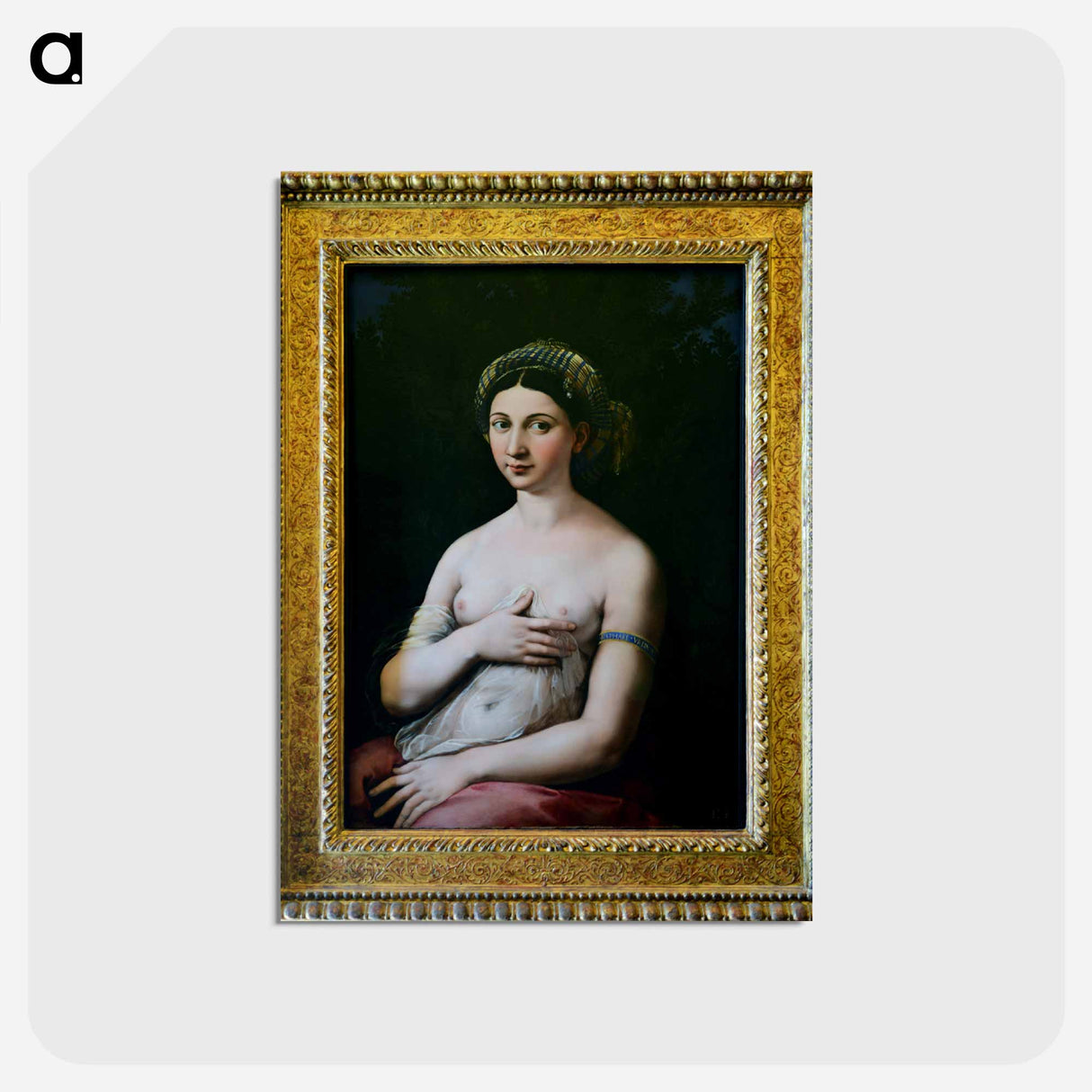The Portrait of a Young Woman - ラファエロ サンティ Postcard.