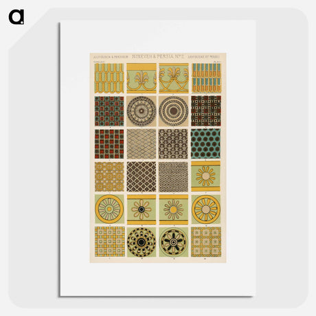 アートポスター-Nineteenth-Century Ornamental Pattern
 - 装飾の文法 Poster.