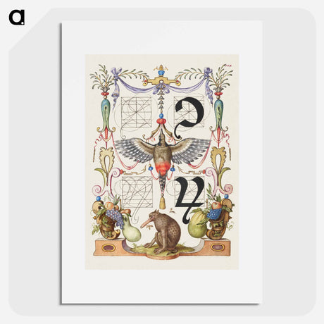 アートポスター-Guide for Constructing the Tironian con and orum
 - 書道のお手本 Poster.
