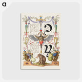 アートポストカード-Guide for Constructing the Tironian con and orum
 - 書道のお手本 Postcard.