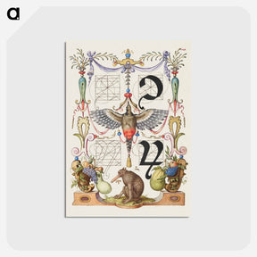 アートポストカード-Guide for Constructing the Tironian con and orum
 - 書道のお手本 Postcard.