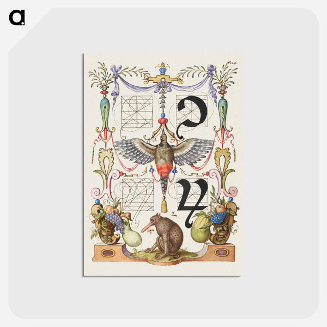 アートポストカード-Guide for Constructing the Tironian con and orum
 - 書道のお手本 Postcard.