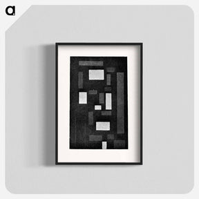 アートポスター-Composition VI (on black fond) - テオ ファン ドゥースブルフ Poster.