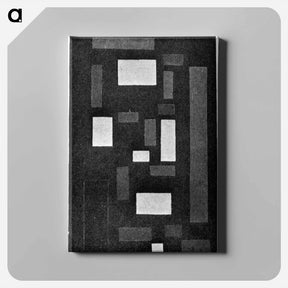 アートパネル-Composition VI (on black fond) - テオ ファン ドゥースブルフ Canvas.