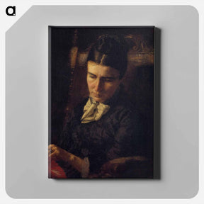 アートパネル-Portrait of Sarah Ward Brinton - トーマス エイキンズ Canvas.