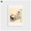 アートポストカード-Courtesan or Actor as Courtesan Pouring Tea by the Light of a Lantern
 - 歌川 豊国 Postcard.
