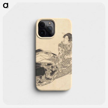 Courtesan or Actor as Courtesan Pouring Tea by the Light of a Lantern
 - 歌川 豊国 Phone Case.