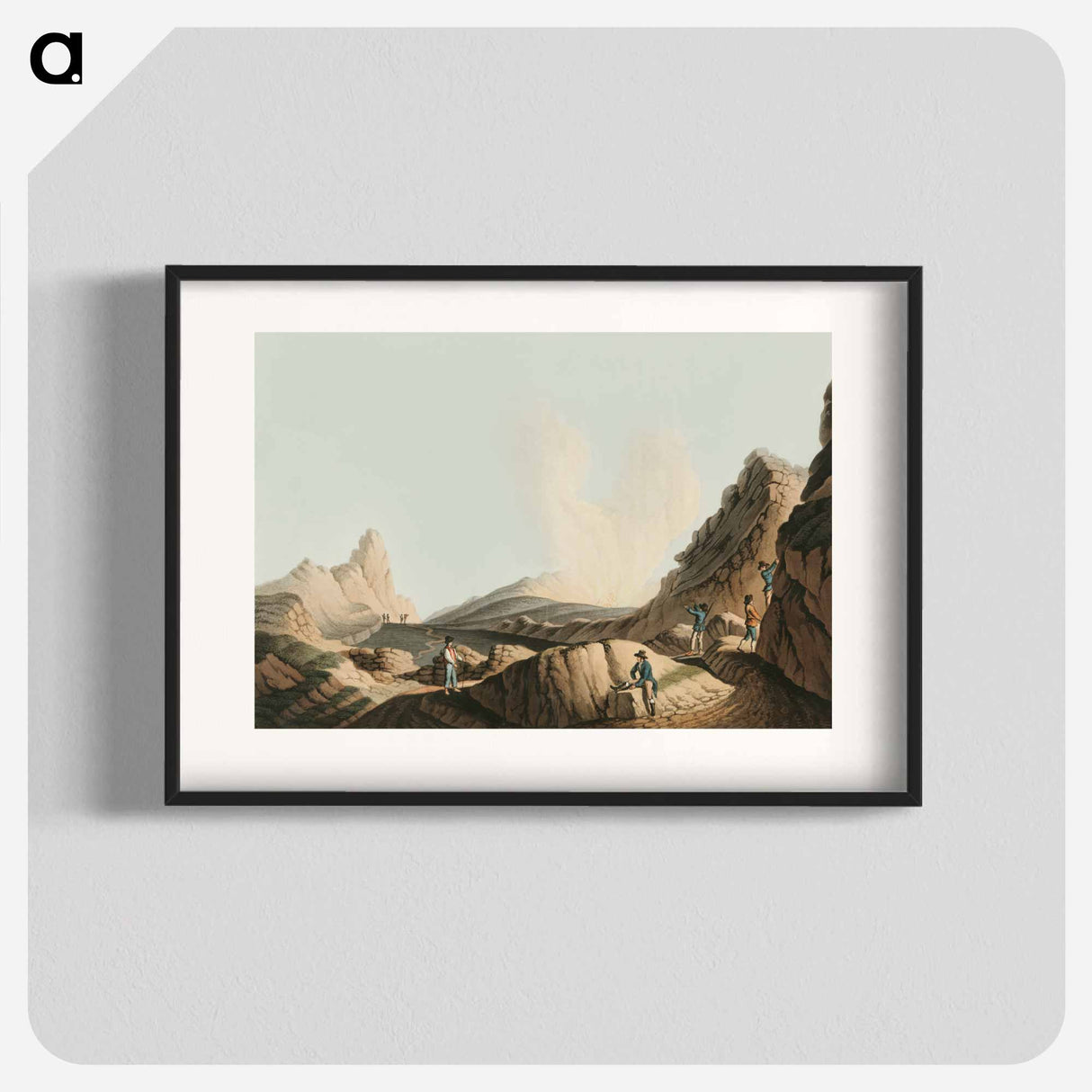 Crater in the Island of Stromboli - View of the Ottoman Empire Poster.