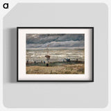 Beach at Scheveningen in Stormy Weather - フィンセント ファン ゴッホ Poster.