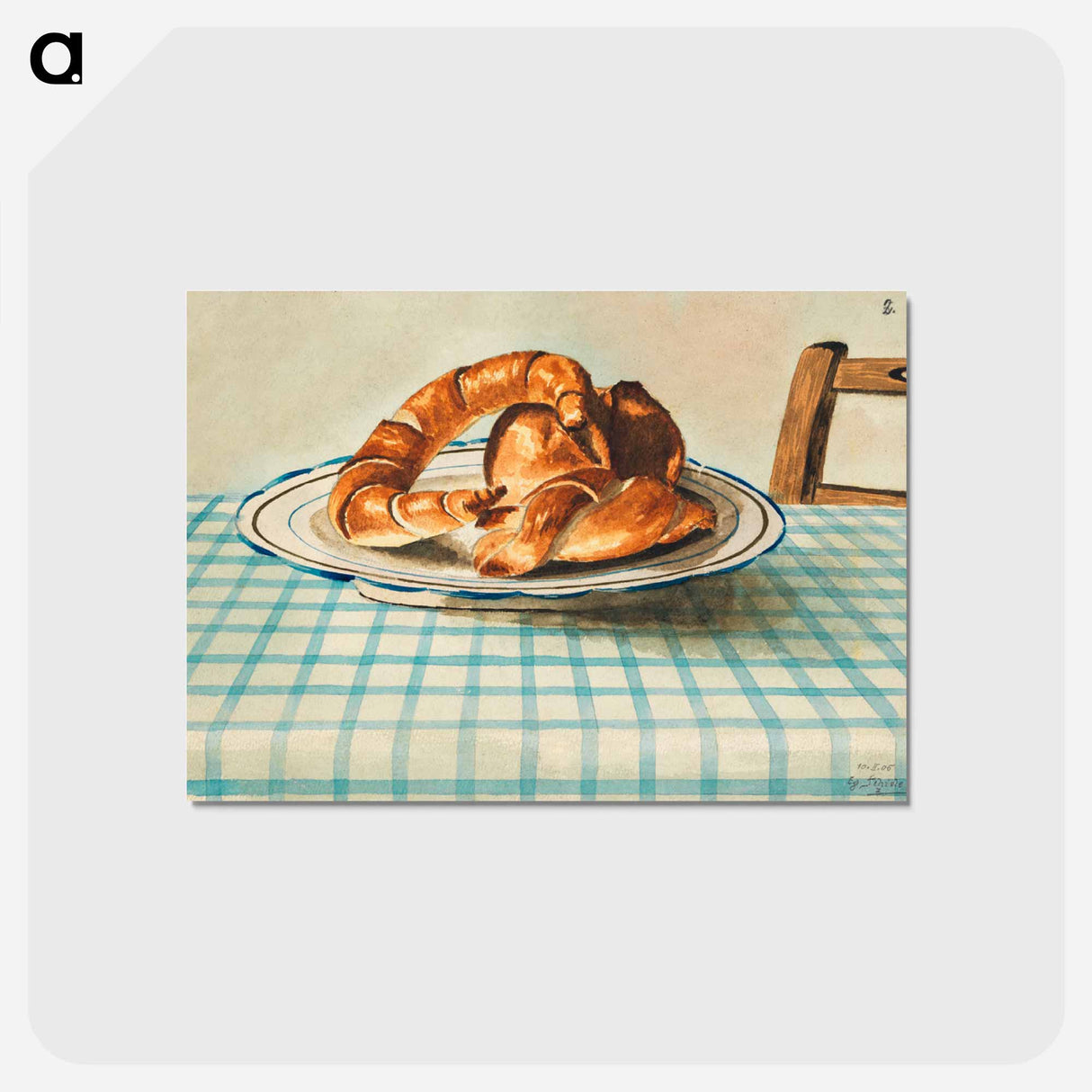 アートポストカード-Still Life with Pastry Plate
 - ウィーン博物館 Postcard.