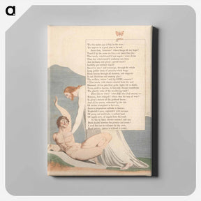 アートパネル-Young's Night Thoughts, Page 90, That Touch, with Charm Celestial Heals the Soul - ウィリアム ブレイク Canvas.