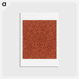 アートポストカード-Acorns and oak leaves design - ウィリアム モリス Postcard.