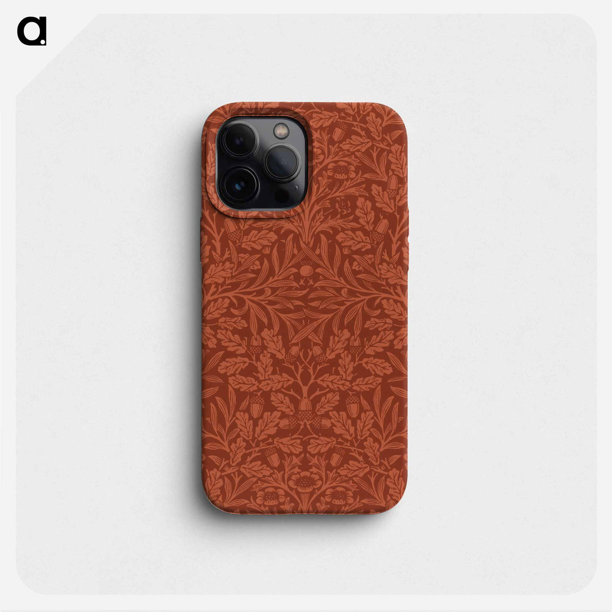 Acorns and oak leaves design - ウィリアム モリス Phone Case.