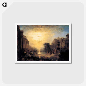 アートポストカード-The Decline of the Carthaginian Empire - ウィリアム ターナー Postcard.