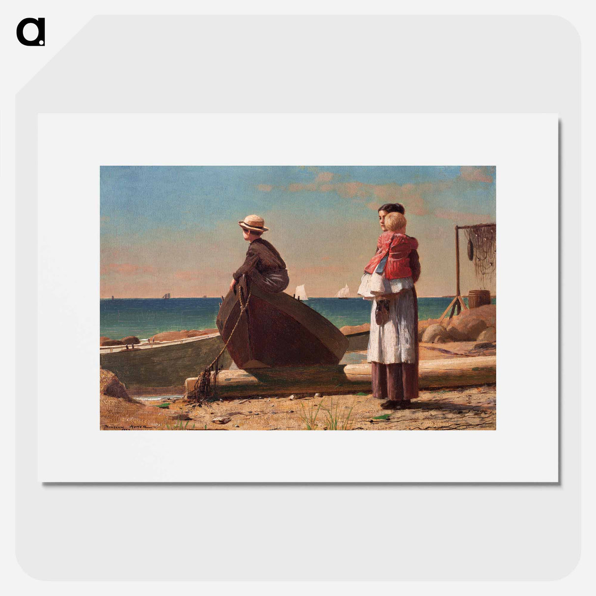 Dad's Coming - Winslow Homer Poster.