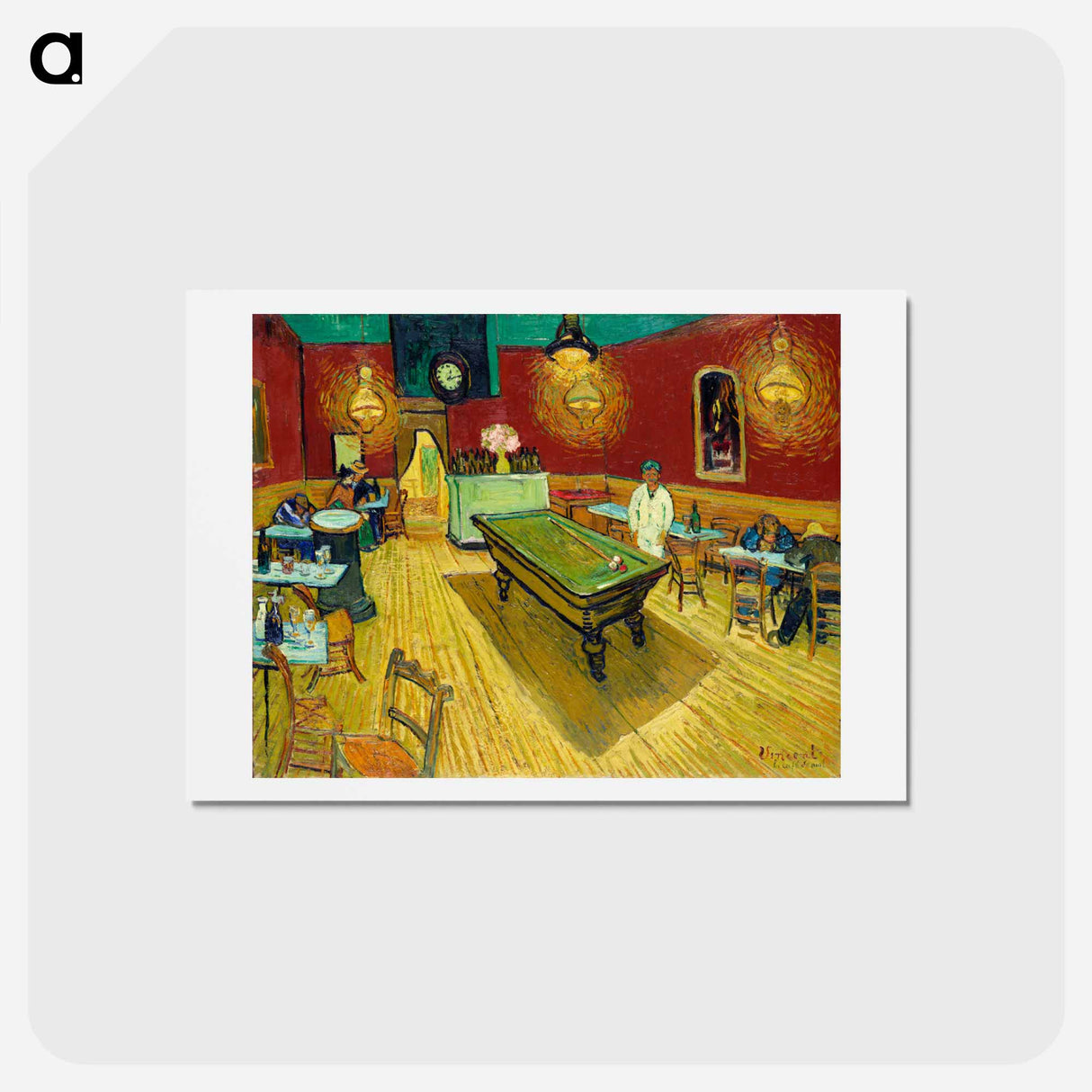 アートポストカード-Le café de nuit (The Night Café)
 - イェール大学アートギャラリー Postcard.