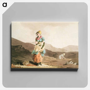 アートパネル-The Costume of Yorkshire - 19世紀のヨークシャー Canvas.
