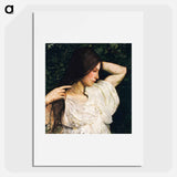 Girl Arranging Her Hair - アボット ハンダーソン セイヤー Poster.