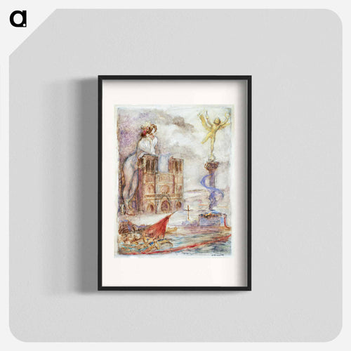 Notre-Dame de Paris - アドルフ レオン ウィレット Poster.