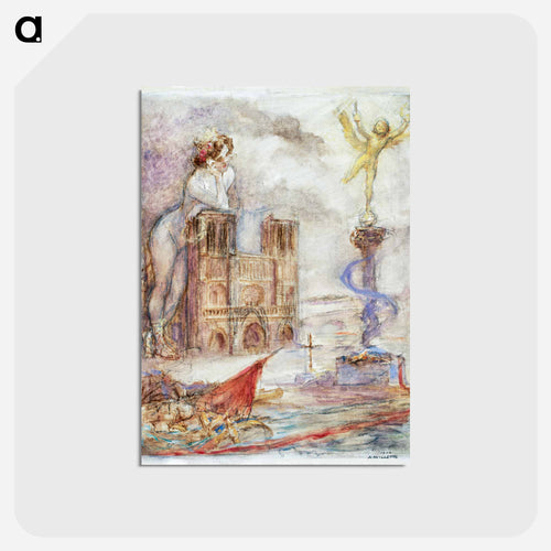 Notre-Dame de Paris - アドルフ レオン ウィレット Postcard.
