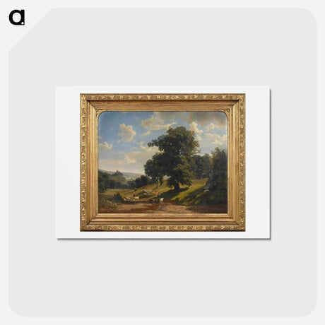 アートポストカード-A Quiet Valley - アルバート ビアスタット Postcard.