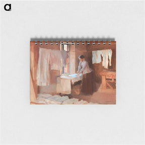 アートメモ帳-Woman ironing, study for the washerwomen - アルバート エーデルフェルト Memo.