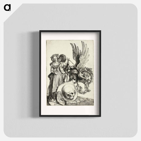 アートポスター-Coat of Arms with a Skull - アルブレヒト デューラー Poster.