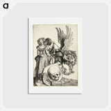 アートポストカード-Coat of Arms with a Skull - アルブレヒト デューラー Postcard.