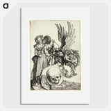 Coat of Arms with a Skull - アルブレヒト デューラー Poster.