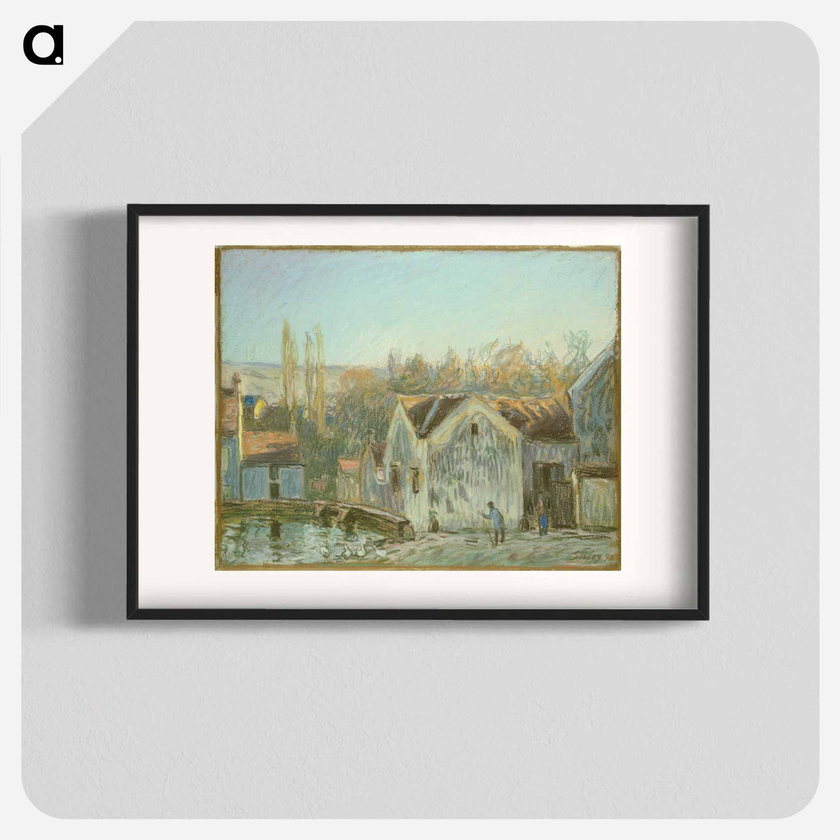 アートポスター-A Corner of Moret-sur-Loing - アルフレッド シスレー Poster.