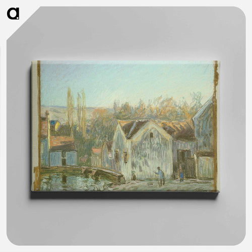 A Corner of Moret-sur-Loing - アルフレッド シスレー Canvas.