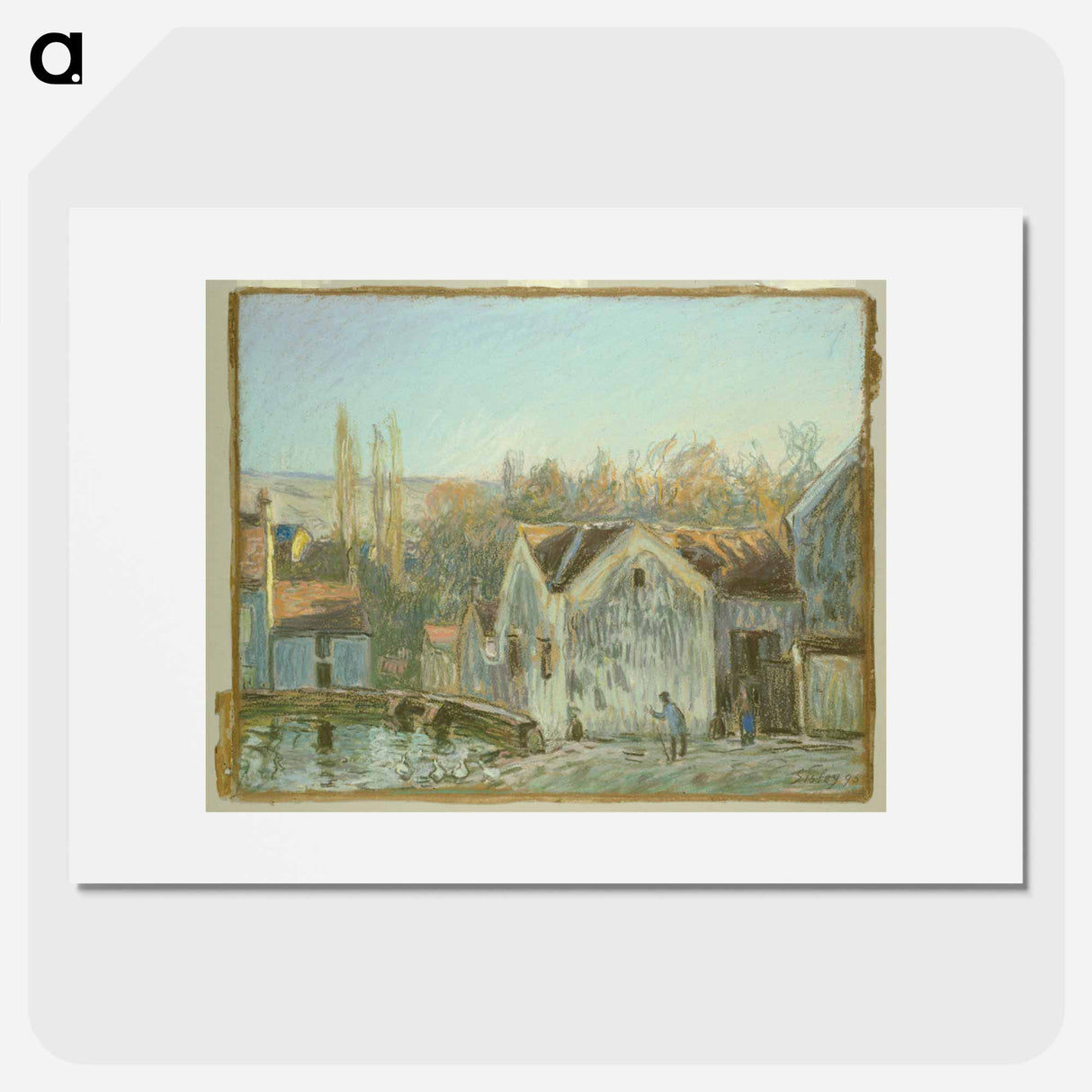A Corner of Moret-sur-Loing - アルフレッド シスレー Poster.