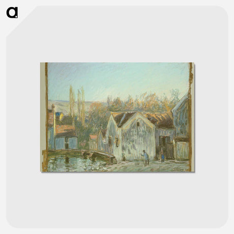 アートポストカード-A Corner of Moret-sur-Loing - アルフレッド シスレー Postcard.