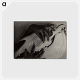 アートポストカード-Hands and Horse Skull - アルフレッド スティーグリッツ Postcard.