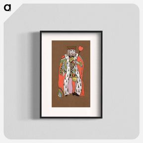 アートポスター-King of Hearts Costume Design for Alice in Wonderland - 不思議の国のアリス Poster.