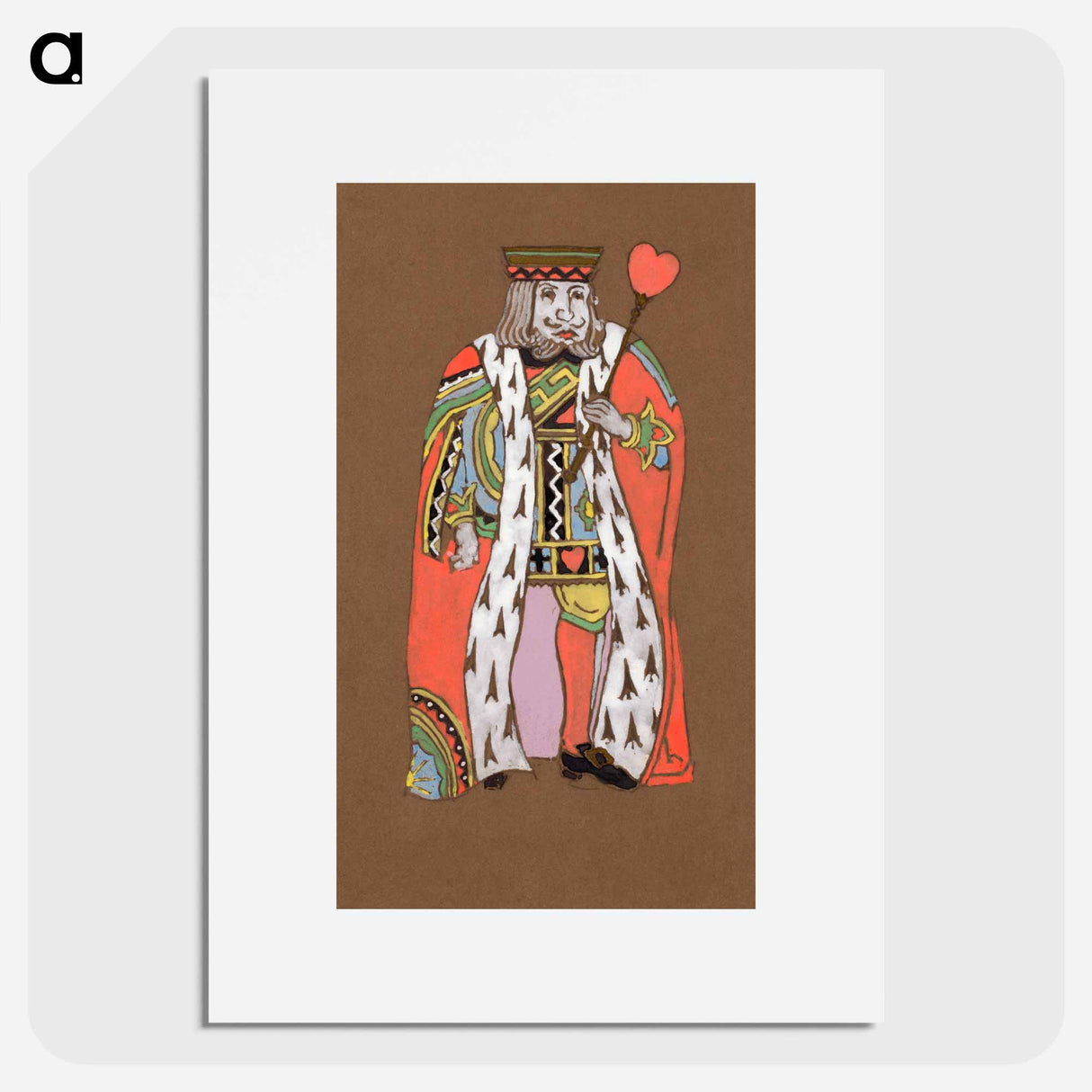 King of Hearts Costume Design for Alice in Wonderland - Alice in Wonderland Poster.