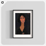 Jeune femme a la rose - Amedeo Modigliani Poster.