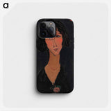 Jeune femme a la rose - アメデオ モディリアーニ Phone Case.