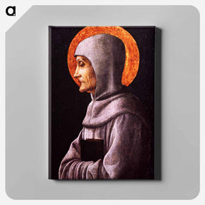 アートパネル-Saint Bernardine of Siena - アンドレア マンテーニャ Canvas.