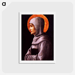 アートポストカード-Saint Bernardine of Siena - アンドレア マンテーニャ Postcard.