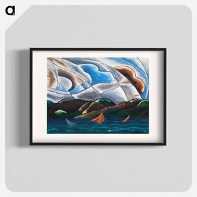 アートポスター-Clouds and Water - アーサー ダヴ Poster.