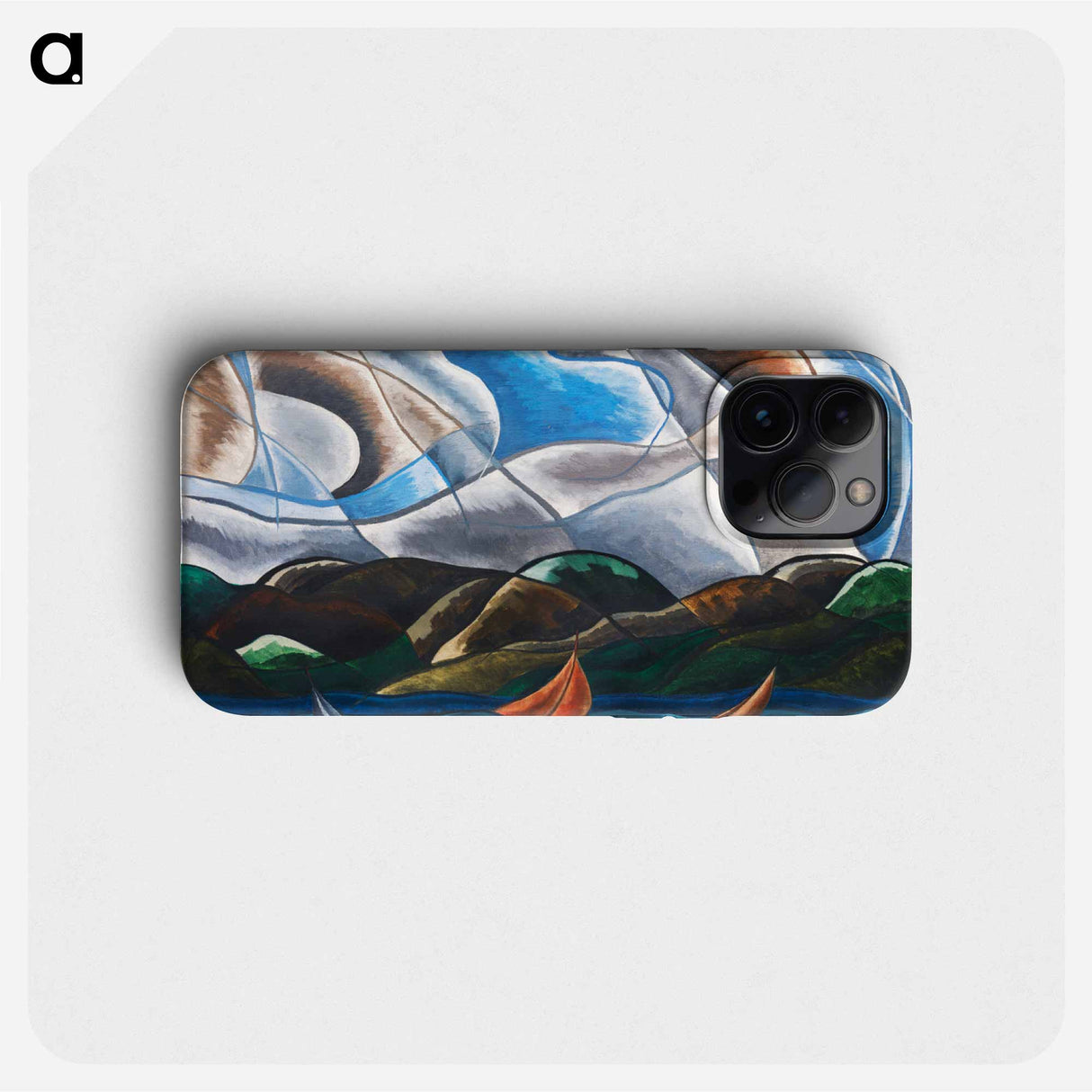 Clouds and Water - アーサー ダヴ Phone Case.