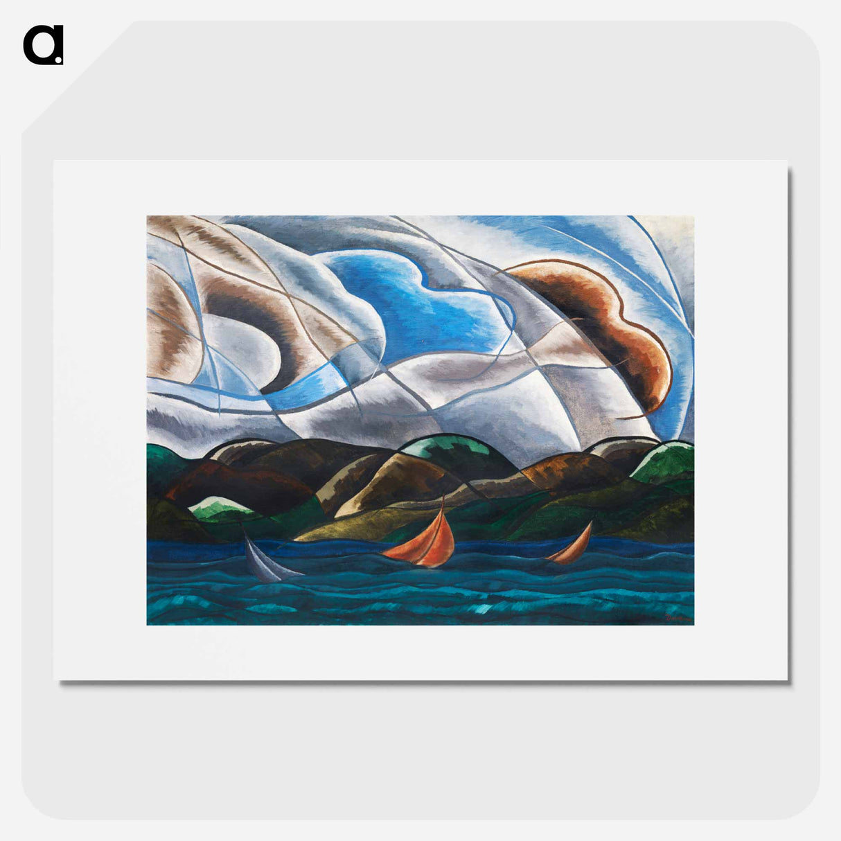 Clouds and Water - アーサー ダヴ Poster.