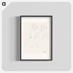 アートポスター-Two Figures - オーギュスト ロダン Poster.